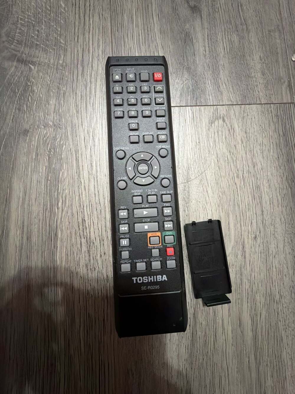 Toshiba SE-R0295 DVD VCR Combo Remote Control